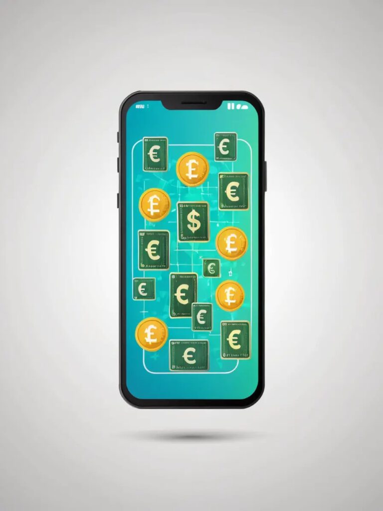 phone-with-euro-coins-it-blue-background